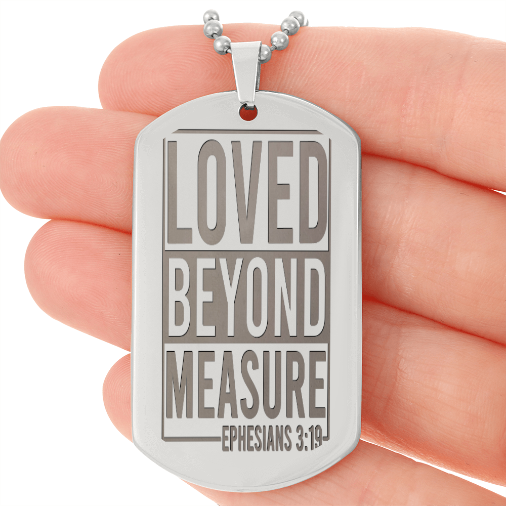 Ephesians 3:19 Dog Tag Necklace