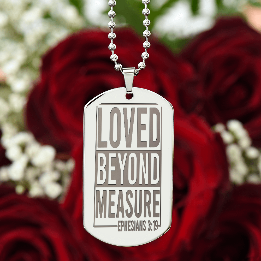 Ephesians 3:19 Dog Tag Necklace
