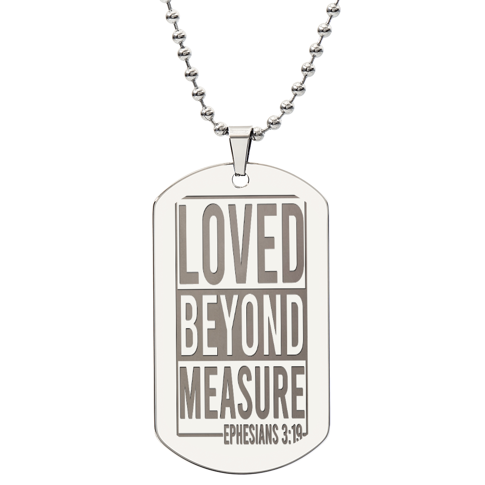 Ephesians 3:19 Dog Tag Necklace
