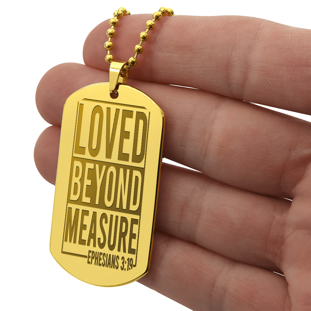 Ephesians 3:19 Dog Tag Necklace