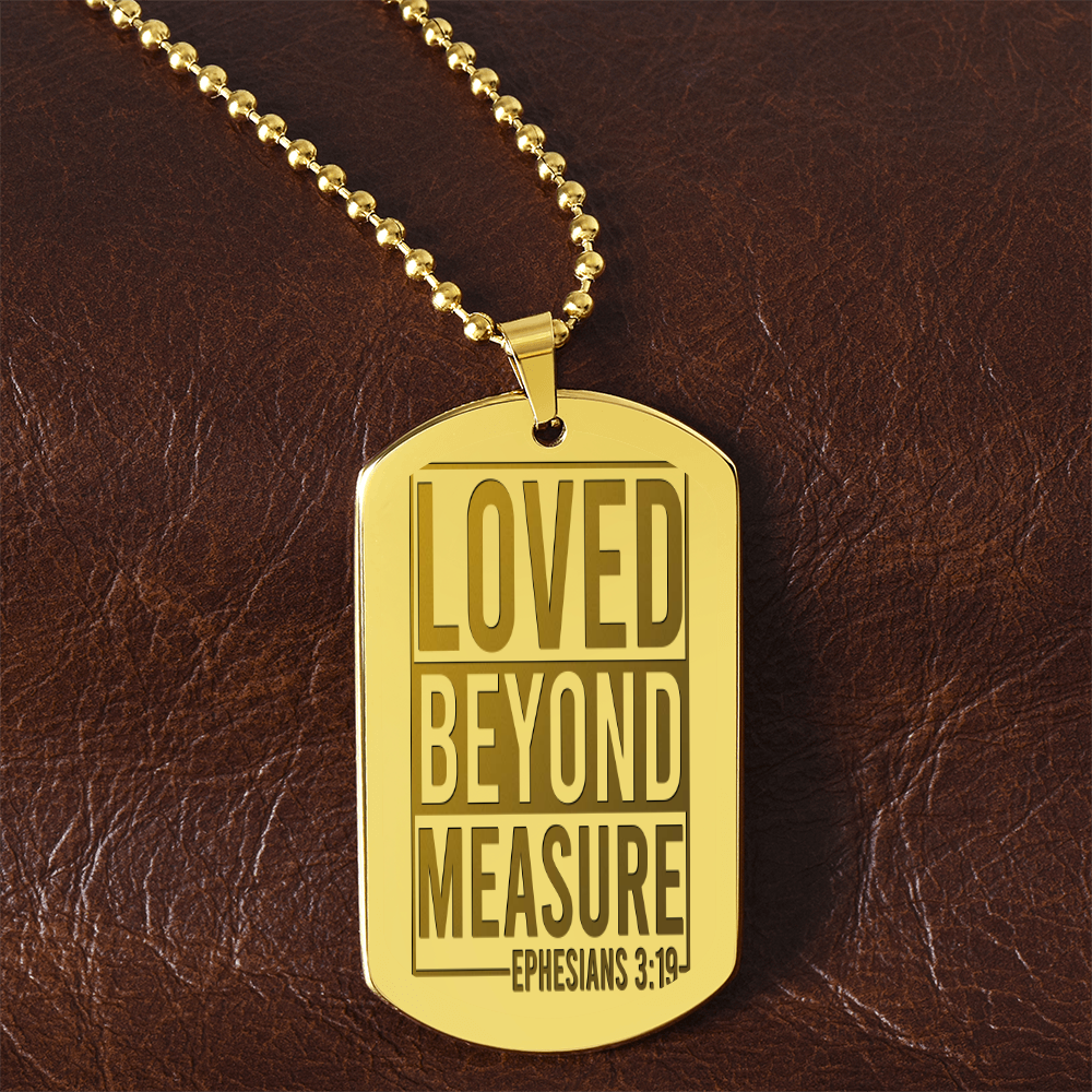 Ephesians 3:19 Dog Tag Necklace