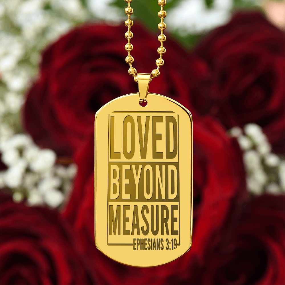 Ephesians 3:19 Dog Tag Necklace