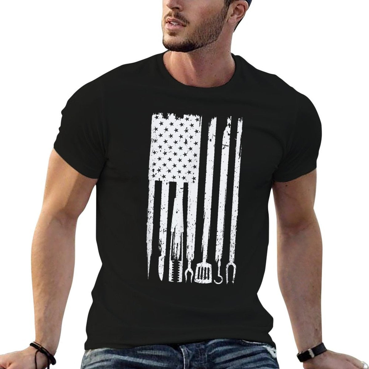 BBQ T-Shirt Flag Design