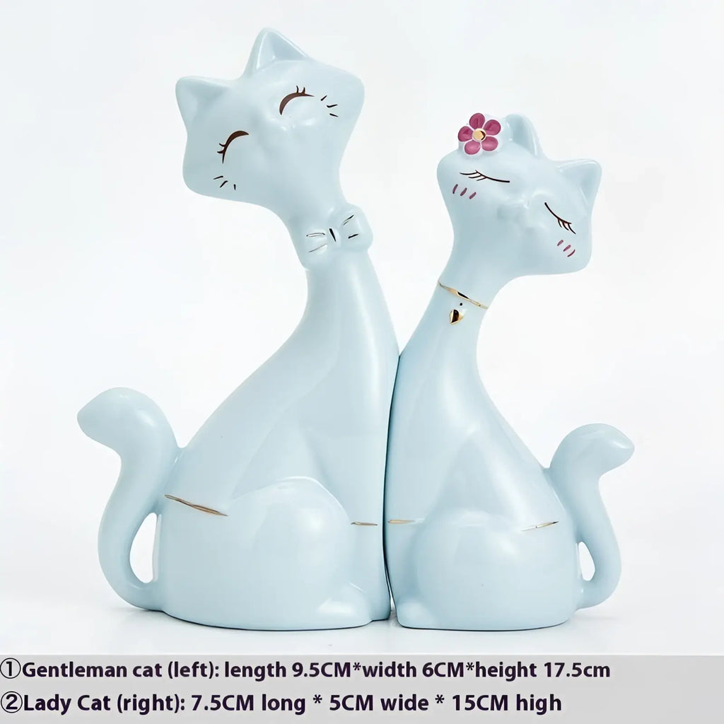 Ceramic Cat Figurines