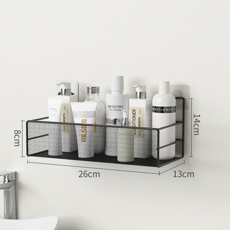 No Drill Bathroom Shelf