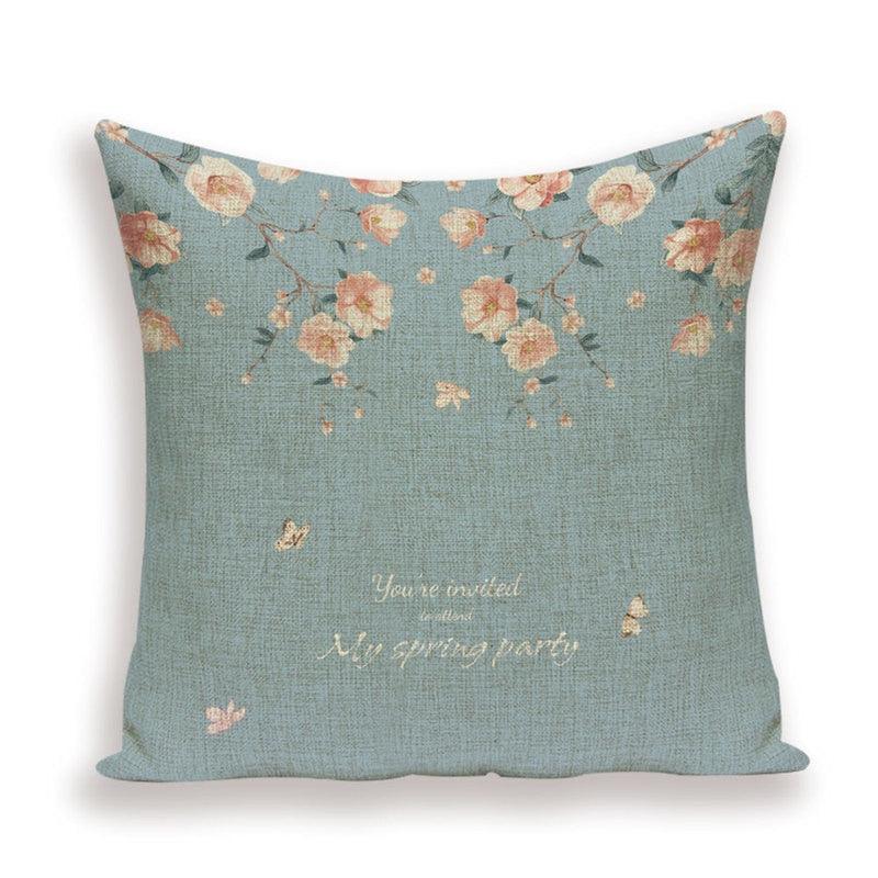 Flower Throw Pillow Cover
