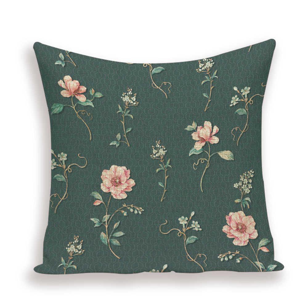 Flower Throw Pillow Cover