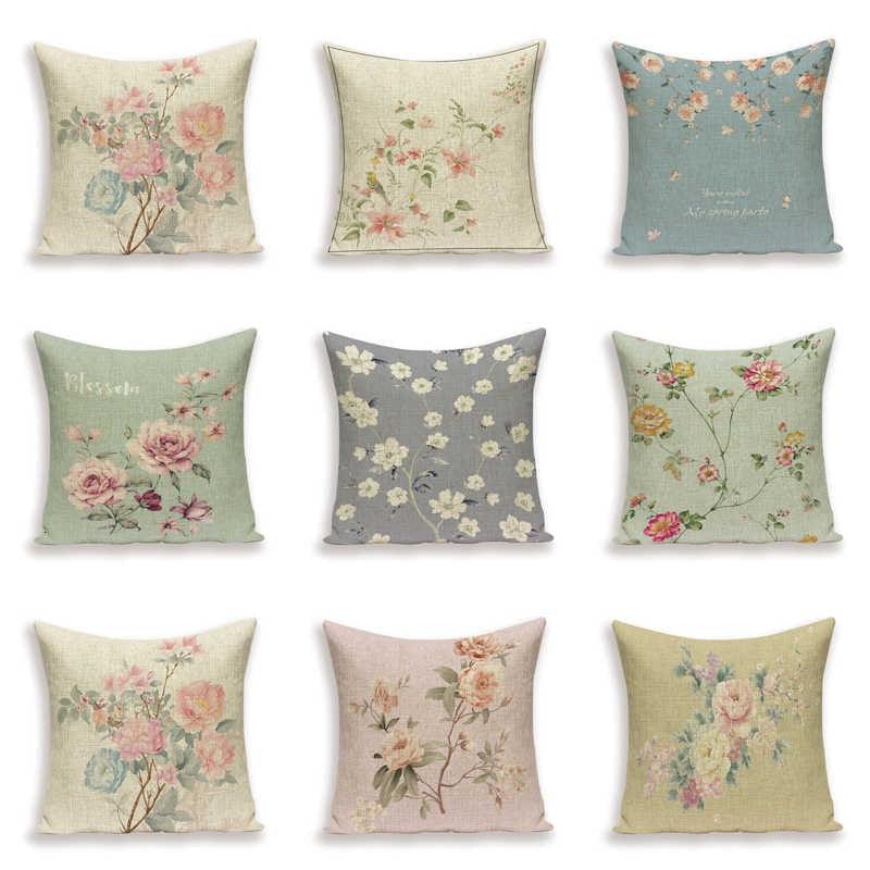 Flower Throw Pillow Cover