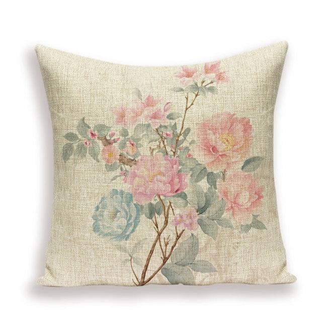 Flower Throw Pillow Cover