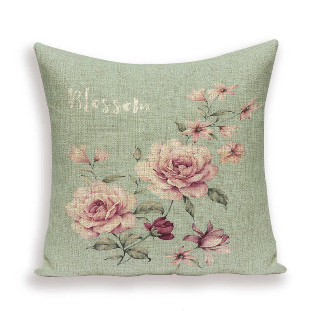 Flower Throw Pillow Cover