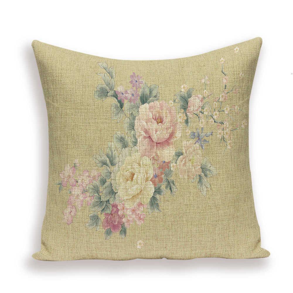 Flower Throw Pillow Cover