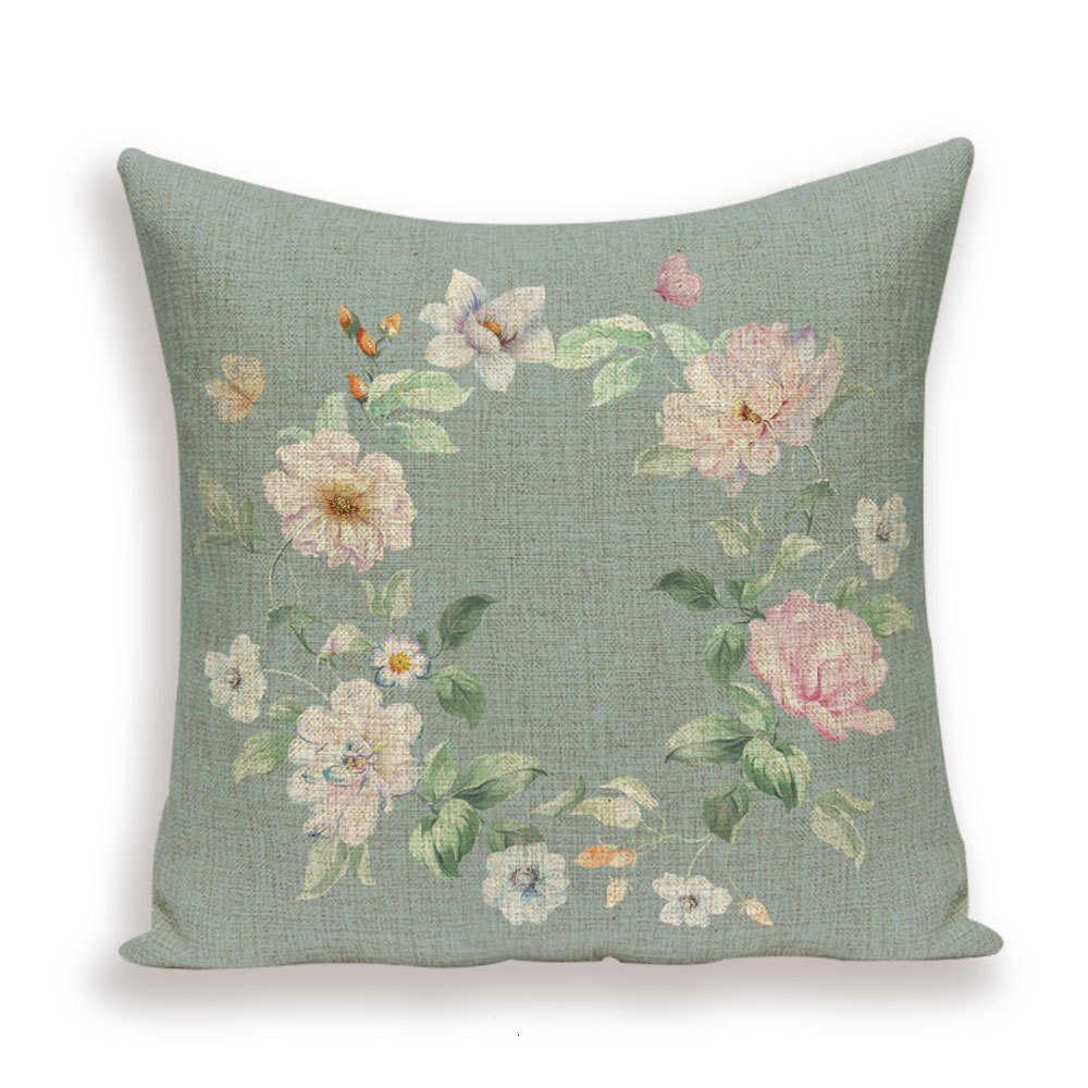 Flower Throw Pillow Cover