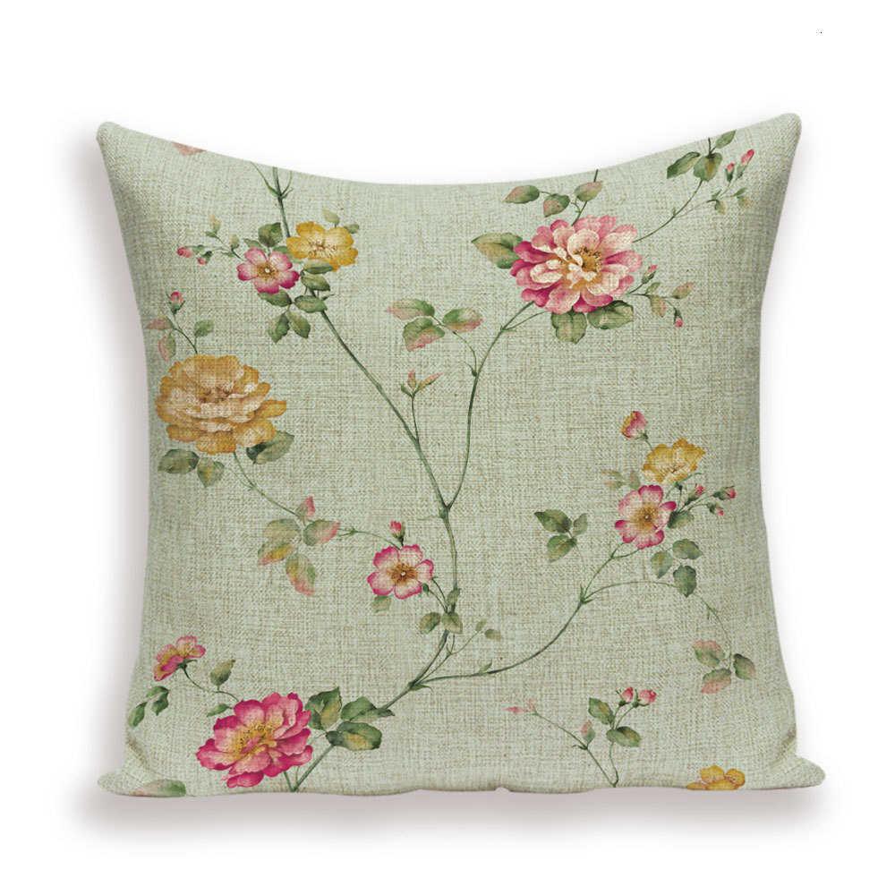 Flower Throw Pillow Cover