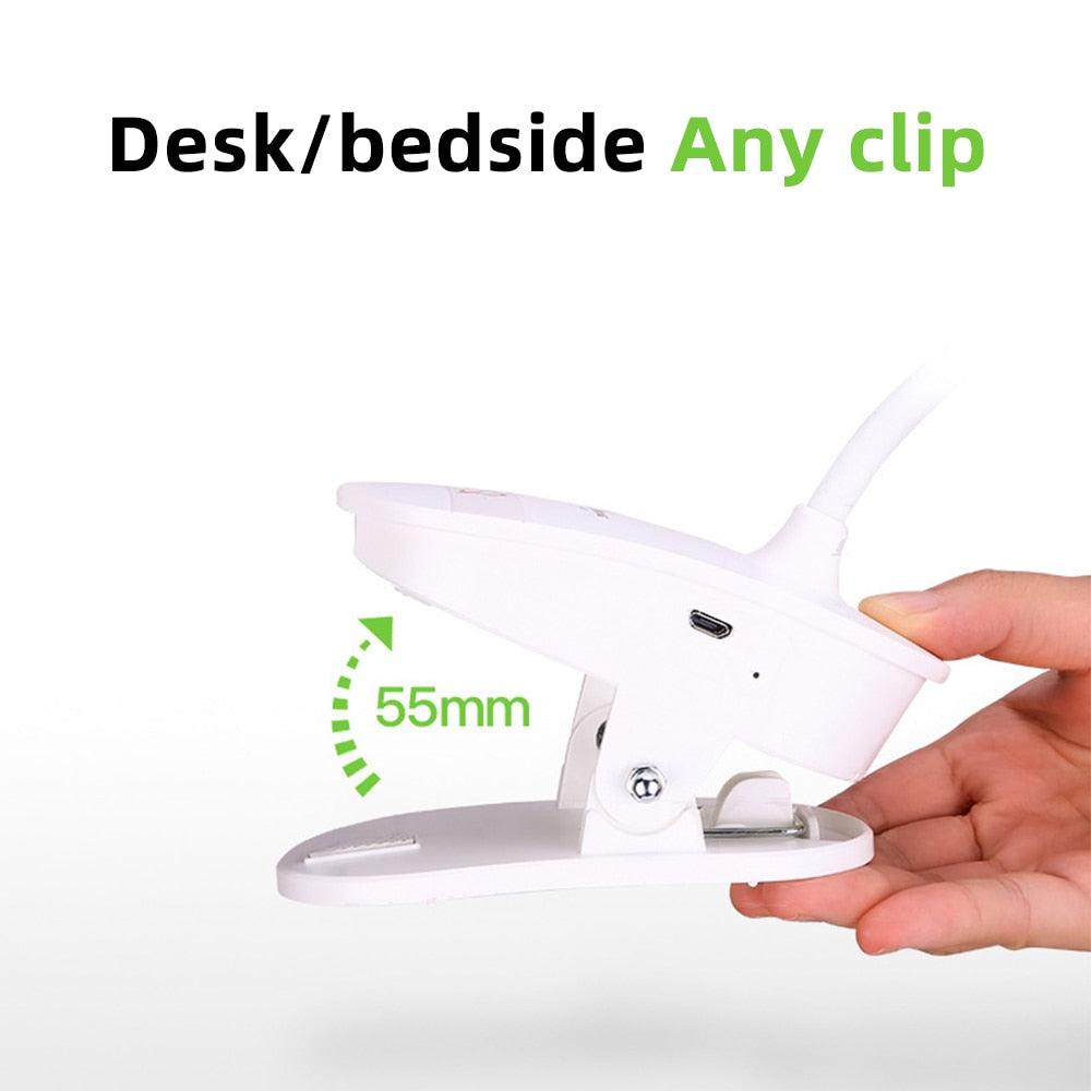 Bed Reading Lamp With Clip