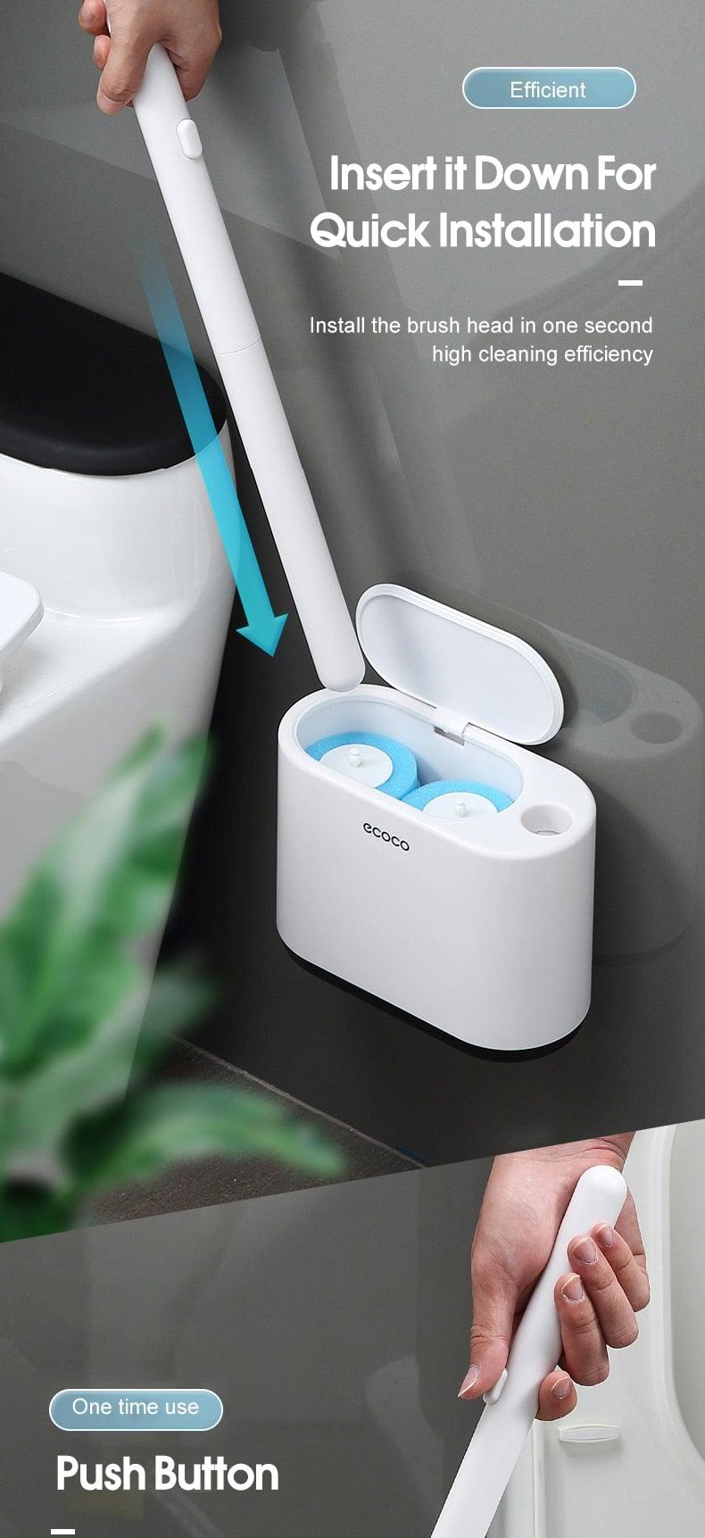 Disposable Head Toilet Brush