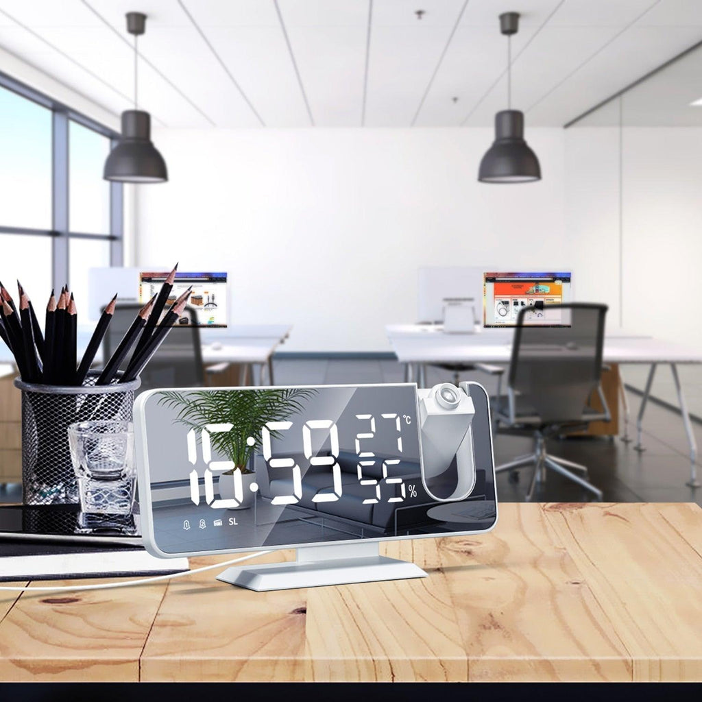 Dual-Alarm Projection Clock