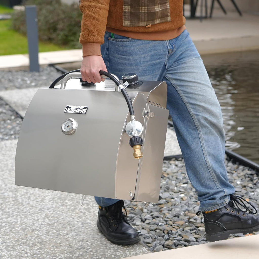Stainless Tabletop Propane Grill