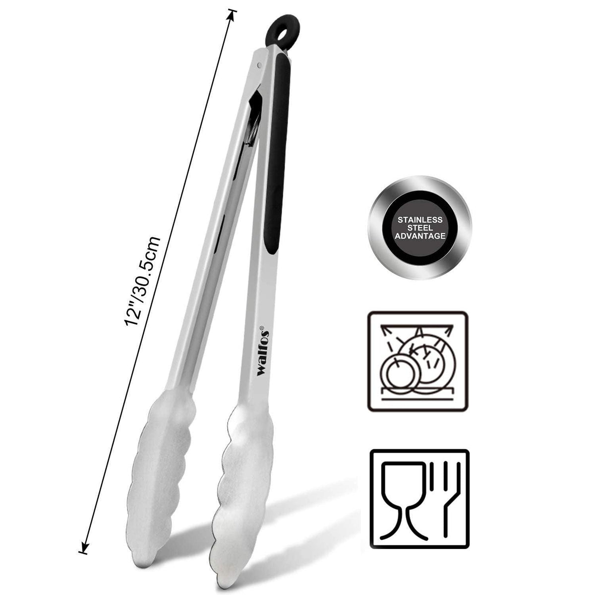 SS BBQ/Salad Tongs