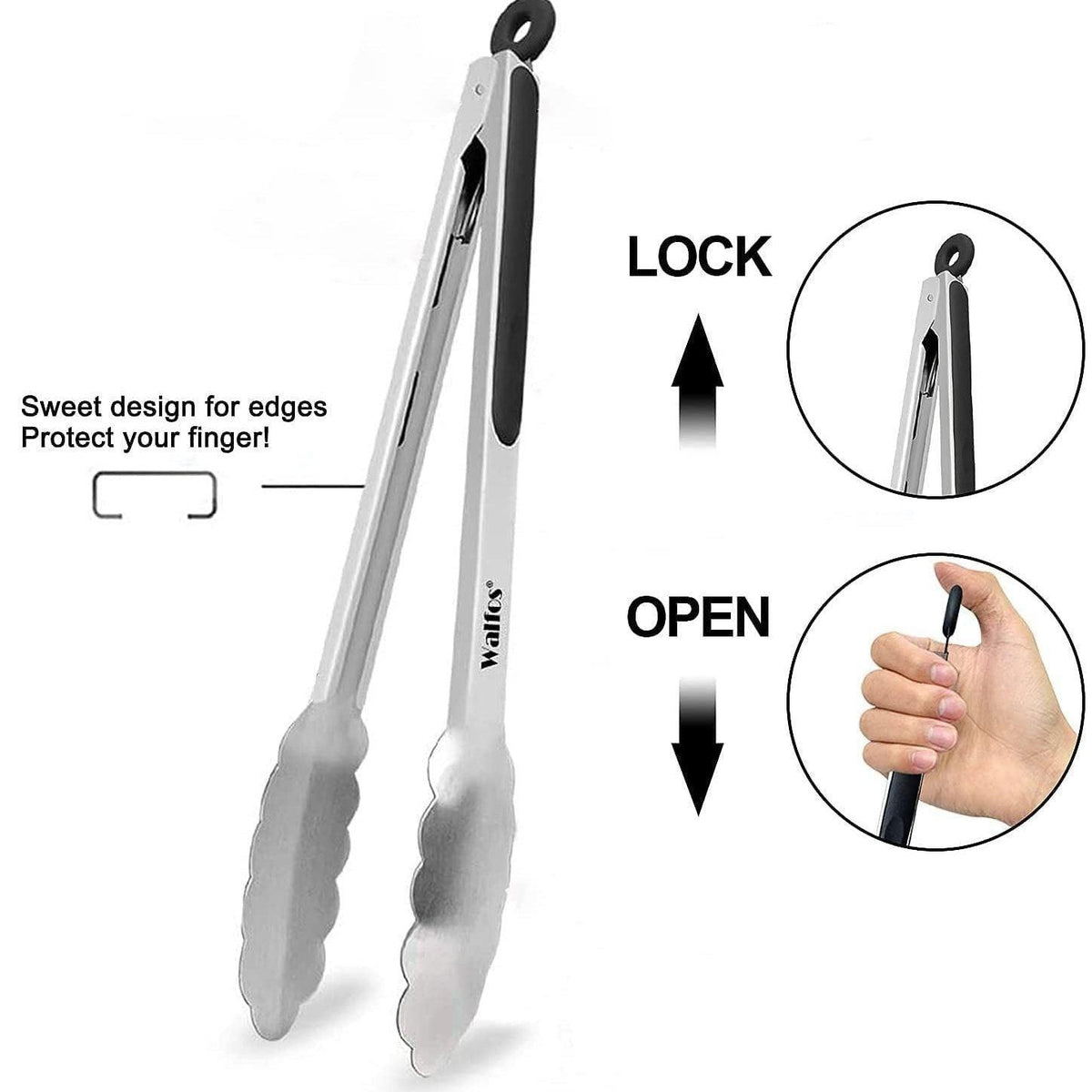 SS BBQ/Salad Tongs