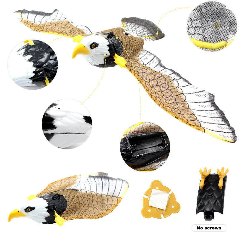 Interactive Hanging Flying Eagle
