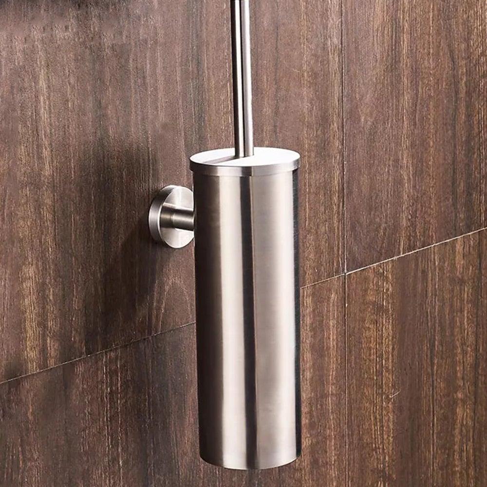 Wall Mount Toilet Brush + Holder