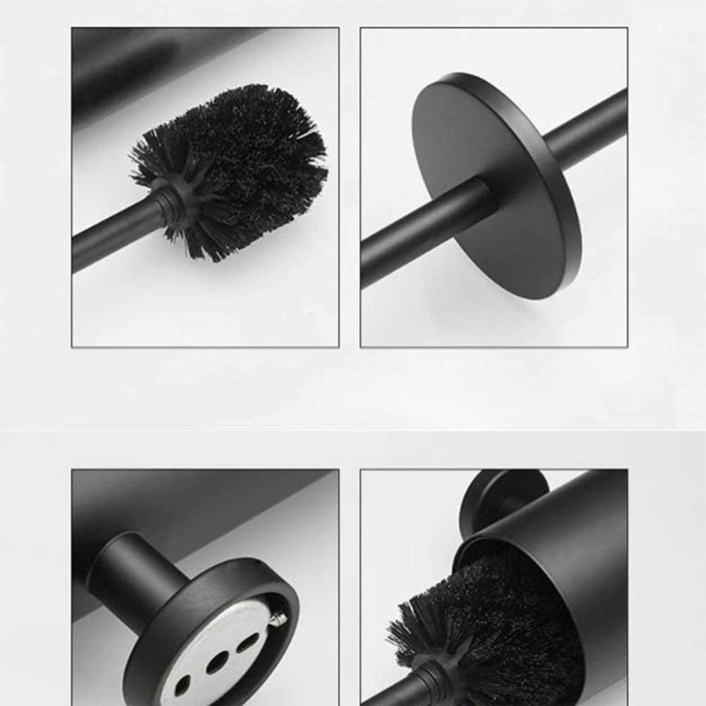 Wall Mount Toilet Brush + Holder