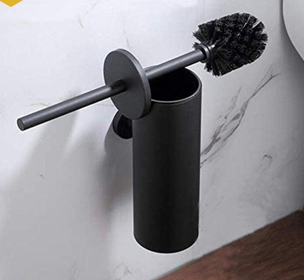 Wall Mount Toilet Brush + Holder