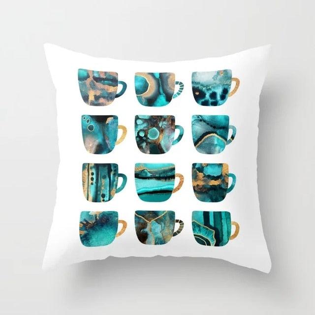 Teal Blue Cushion Covers