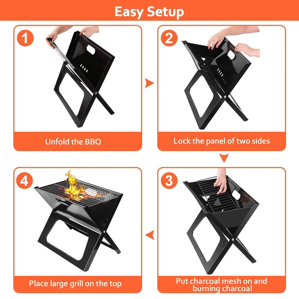 Foldable BBQ Barbecue Grill