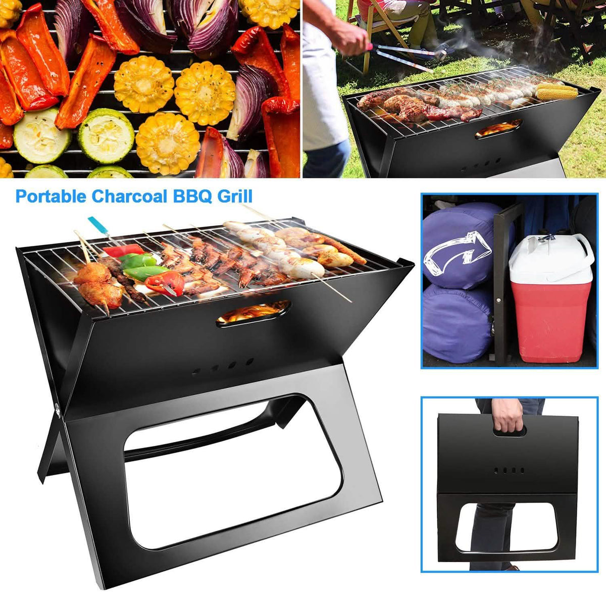 Foldable BBQ Barbecue Grill
