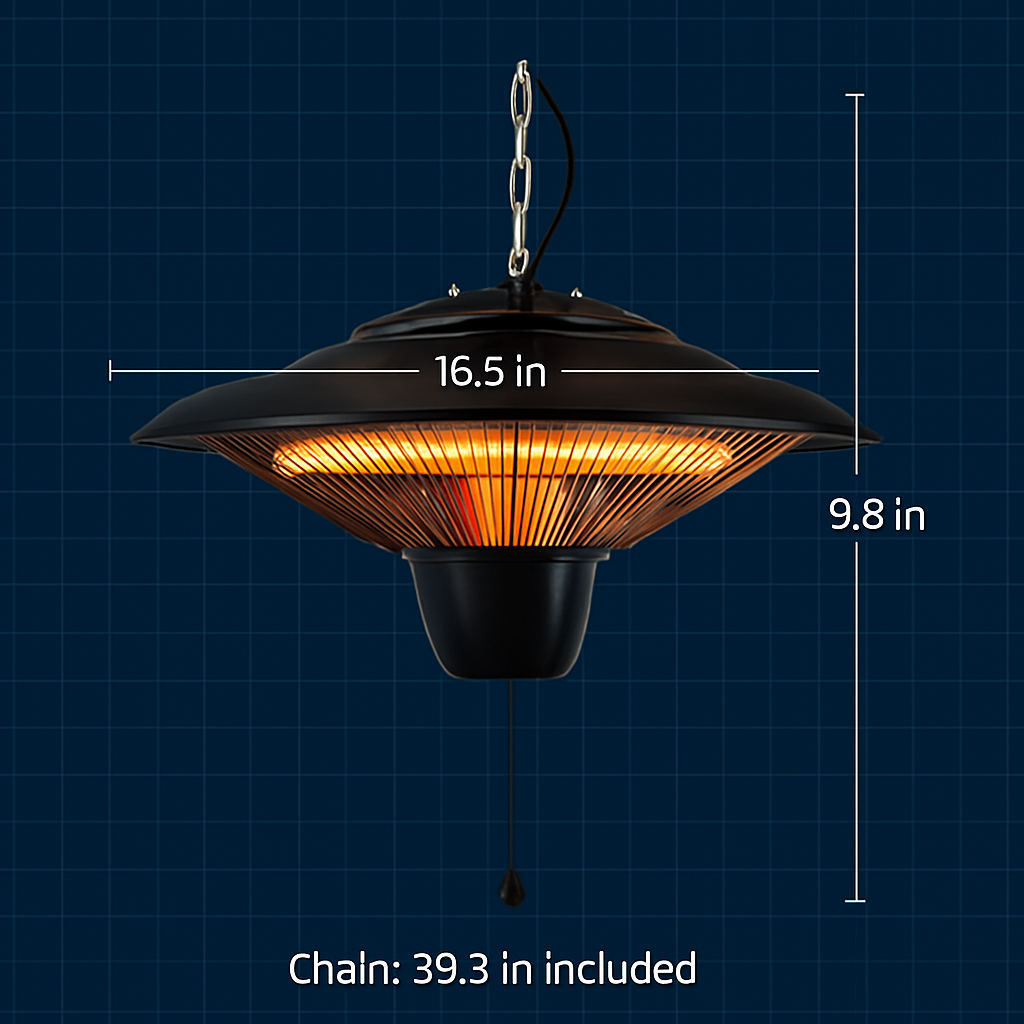 Hanging Patio Heater – 1500W