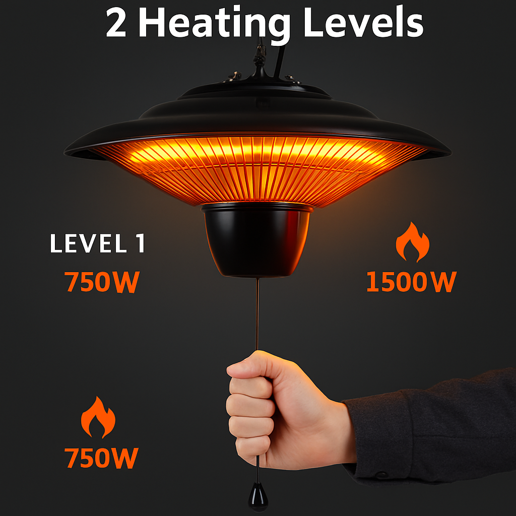 Hanging Patio Heater – 1500W