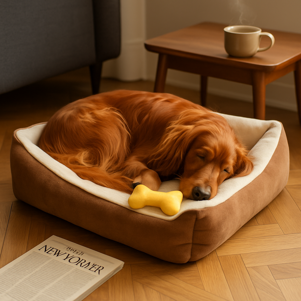 Dog Bed w/Soft Fleece Cushion