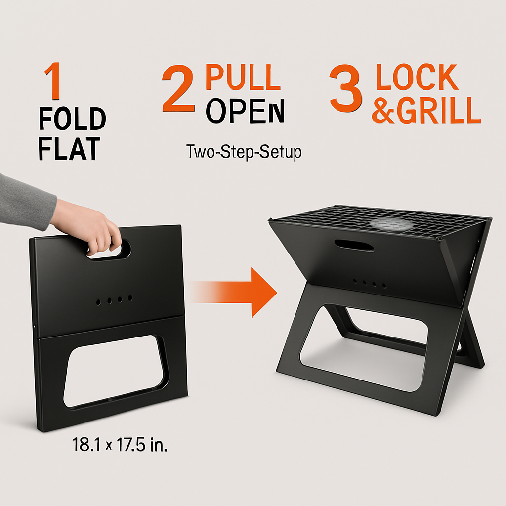 Foldable Charcoal Grill