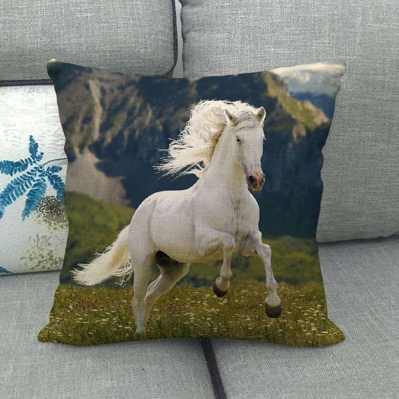 Horse Print Throw Pillow Covers