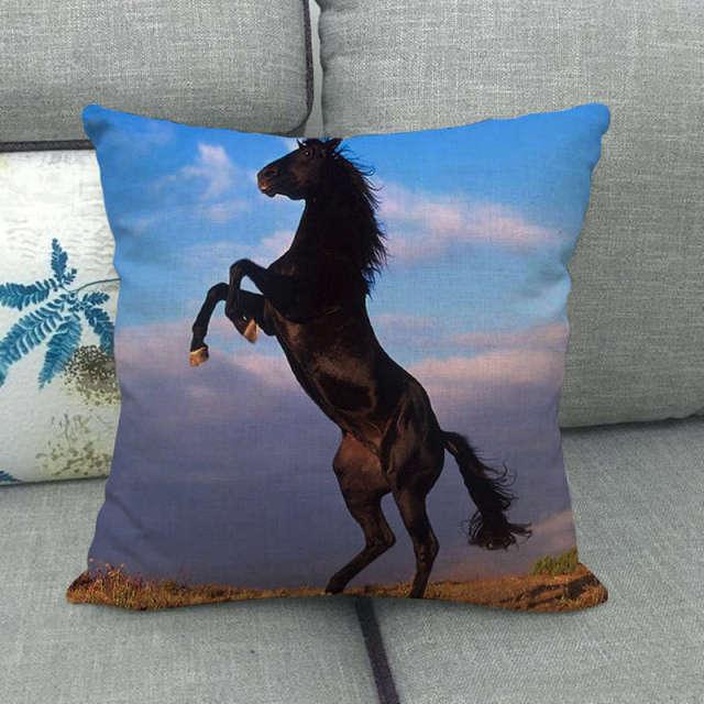 Horse Print Throw Pillow Covers
