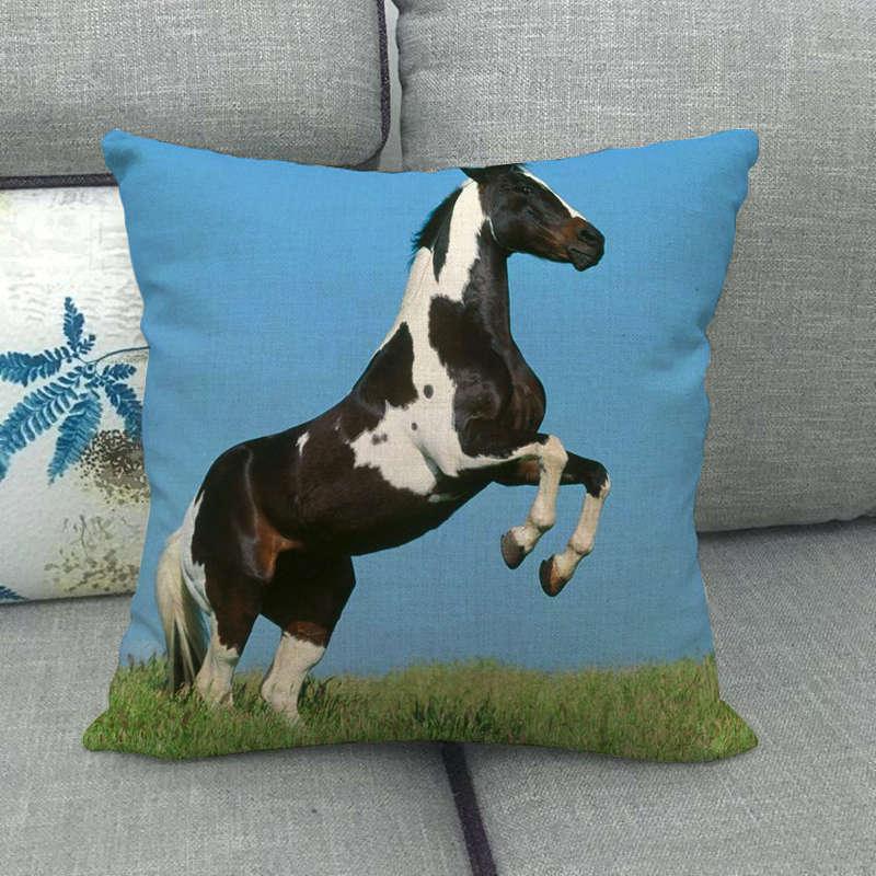 Horse Print Throw Pillow Covers