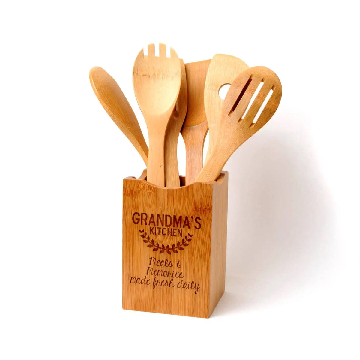 Bamboo Kitchen Utensil Holder