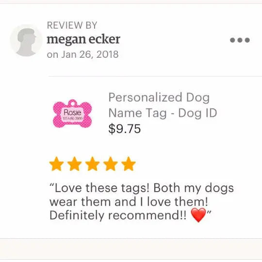 Customized Dog Tags
