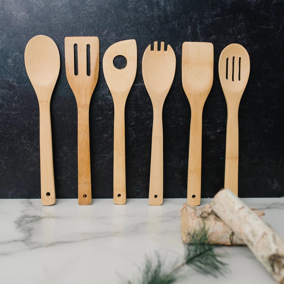Bamboo Kitchen Utensil Holder