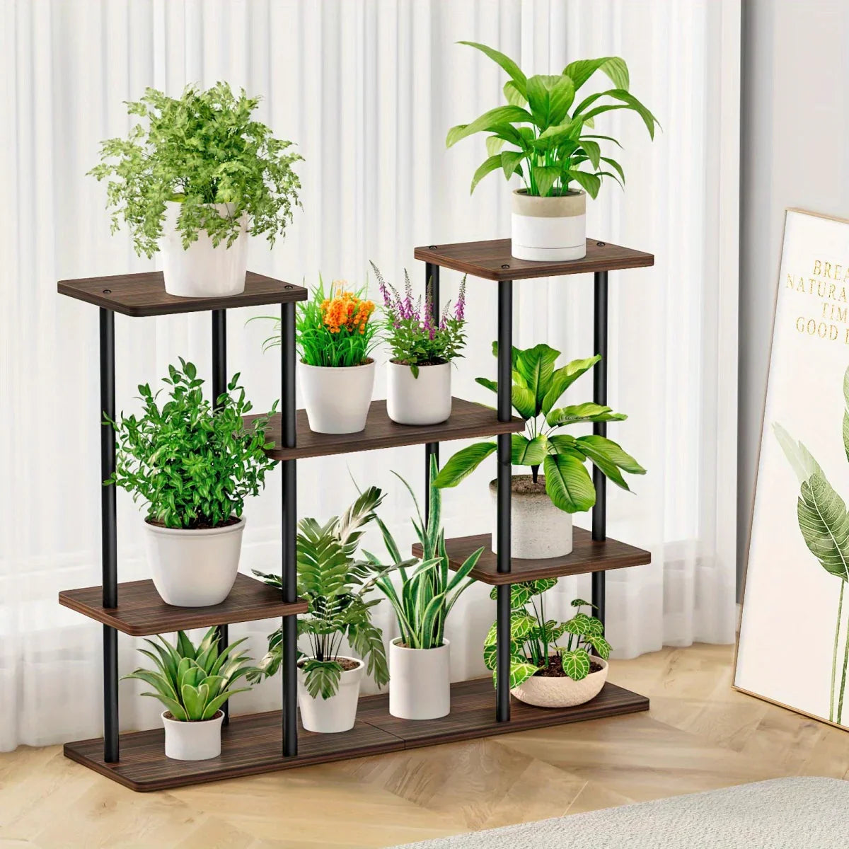 4-Tier Metal Plant Stand