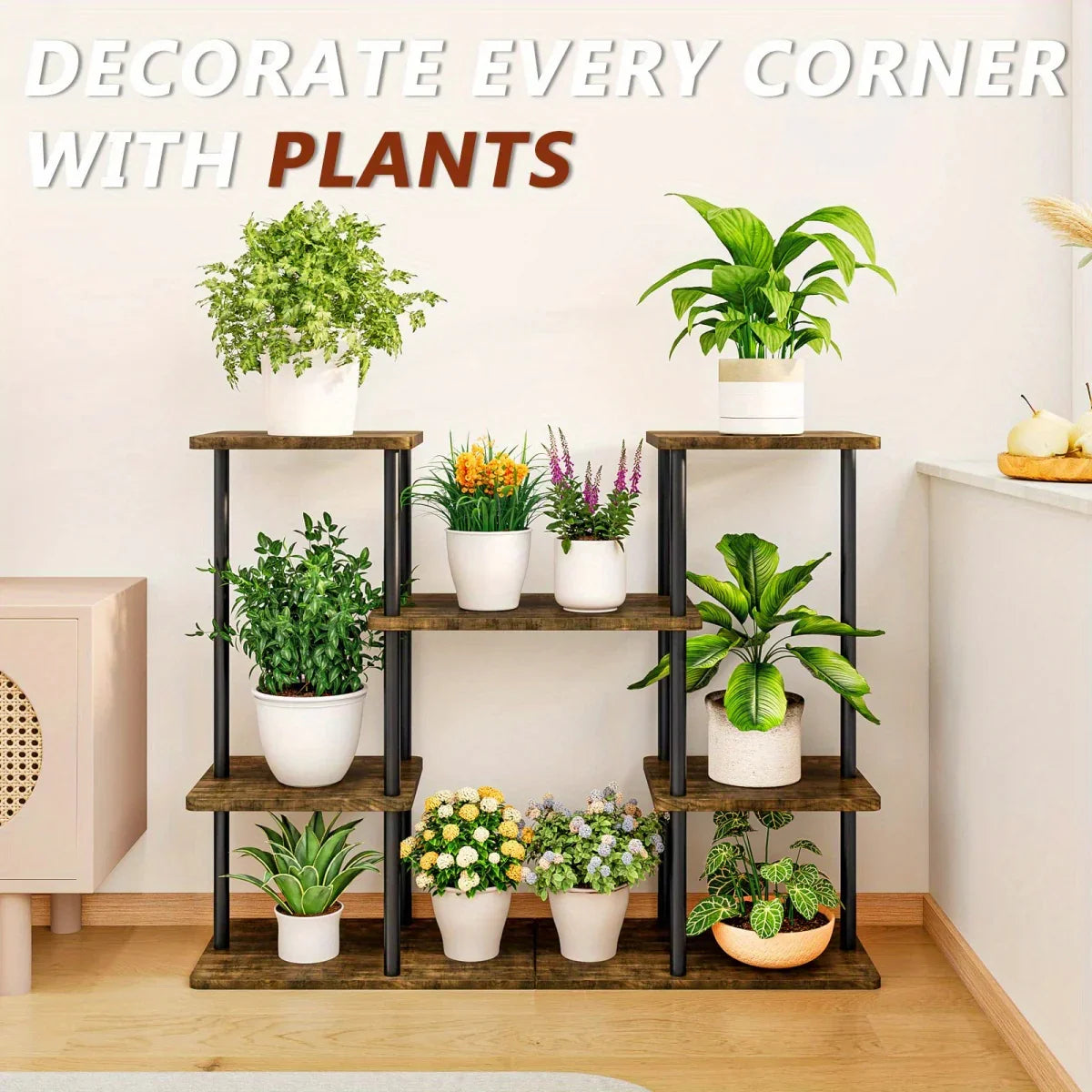4-Tier Metal Plant Stand