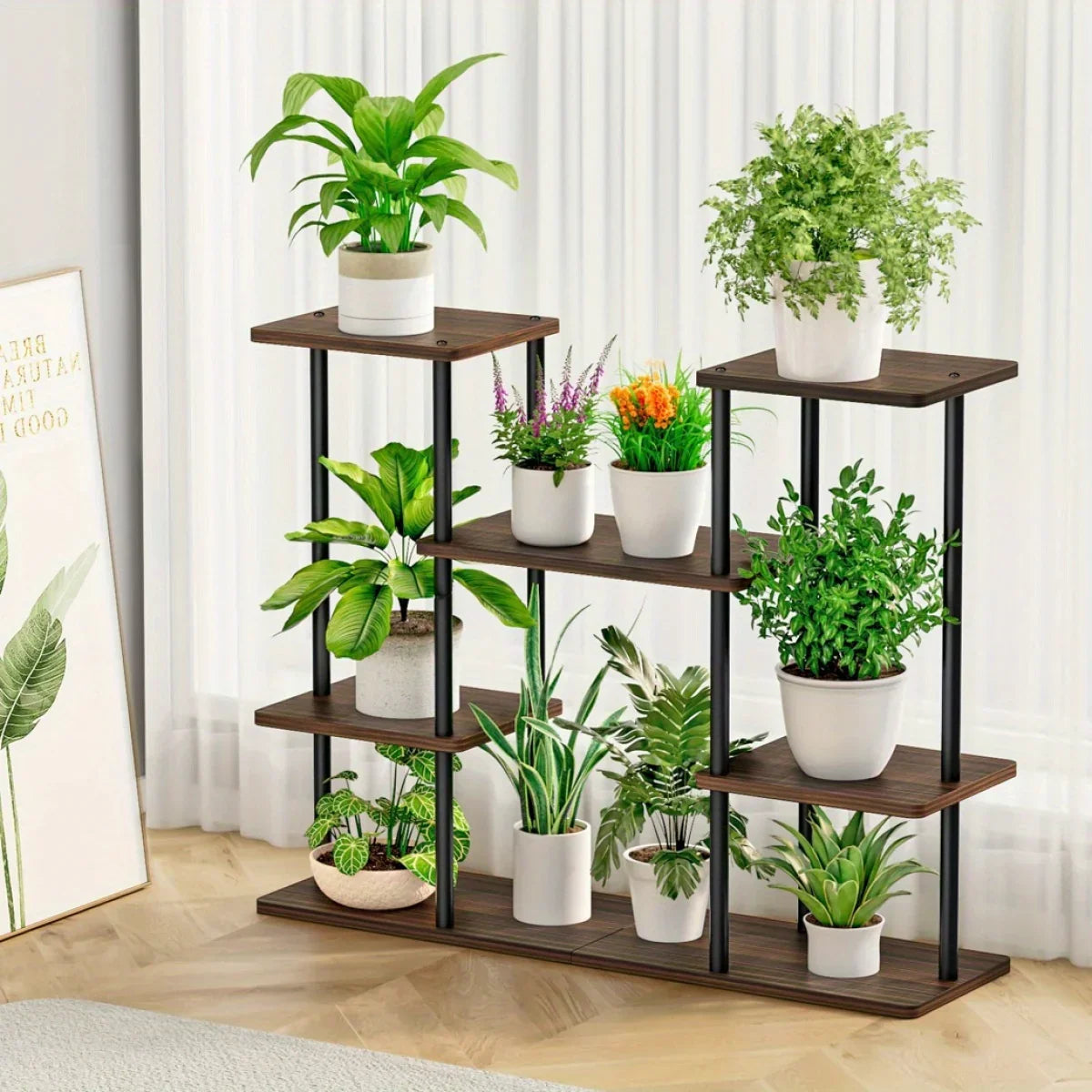 4-Tier Metal Plant Stand
