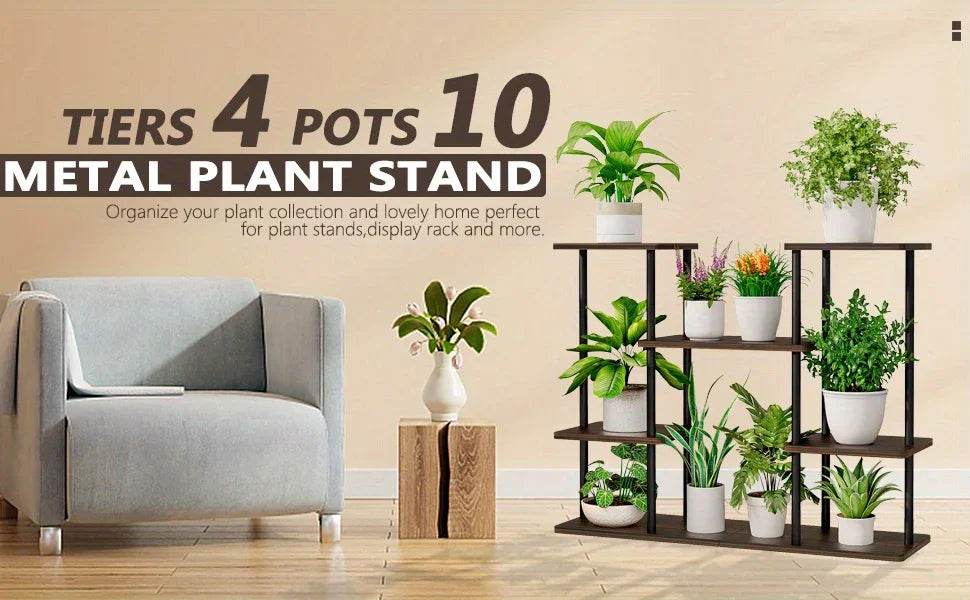 4-Tier Metal Plant Stand
