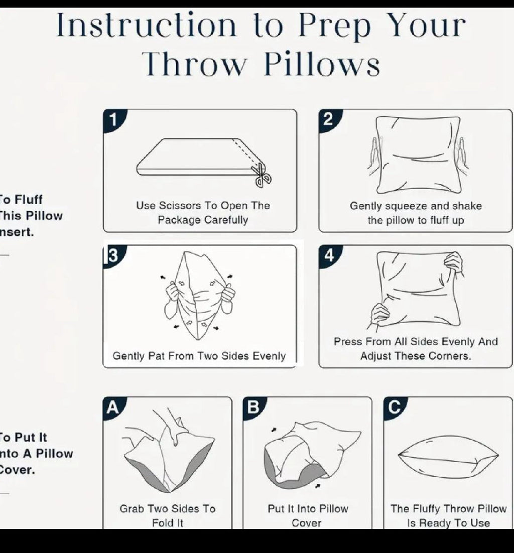 4pcs Throw Pillow Inserts