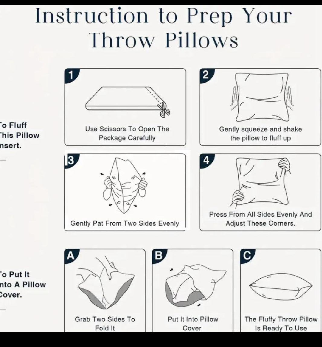 4pcs Throw Pillow Inserts