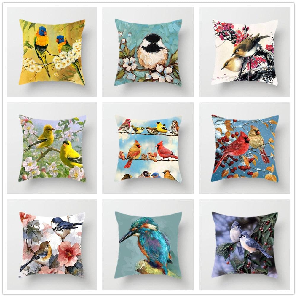 Lovely Bird Cushion Cover