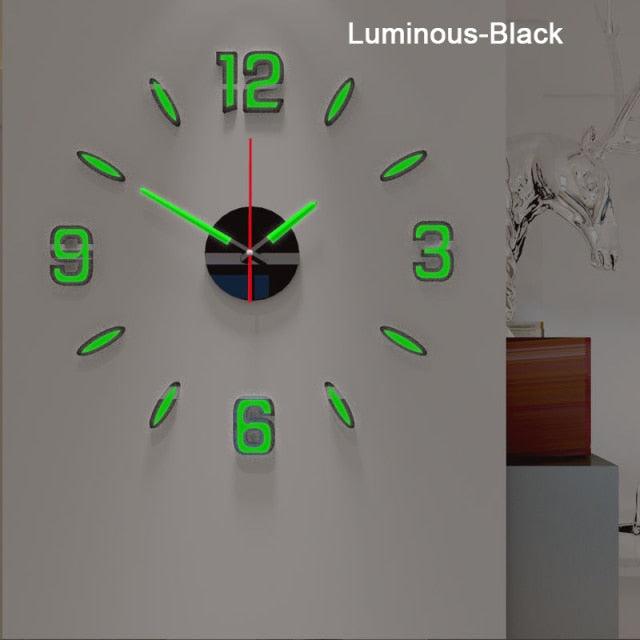 Luminous Silent Wall Clock