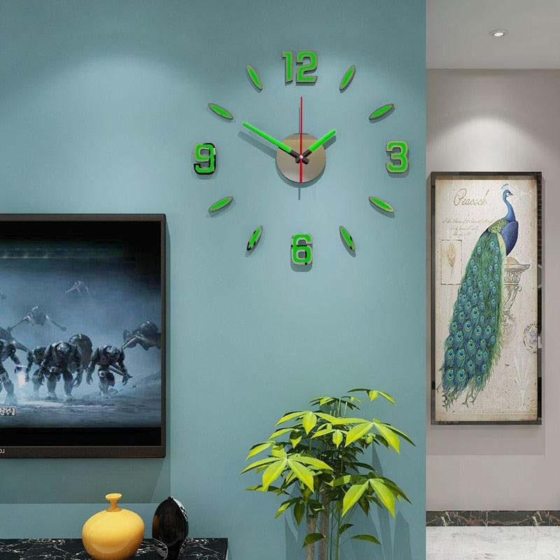 Luminous Silent Wall Clock