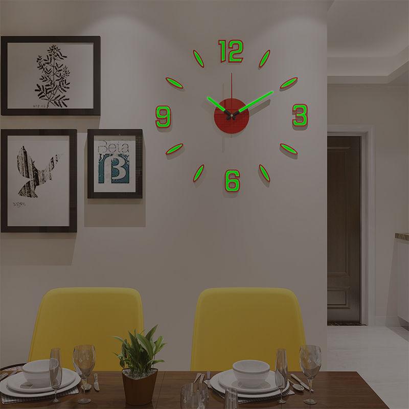 Luminous Silent Wall Clock